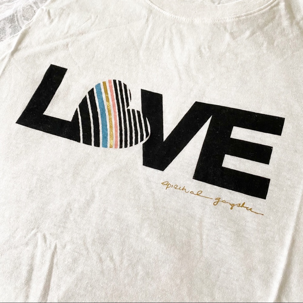 SPIRITUAL GANGSTER Love Crop Tank Top Large NEW NWT - Picture 8 of 9